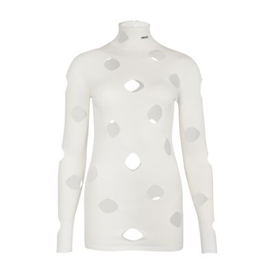 Prada Turtleneck sweater with decorative holes