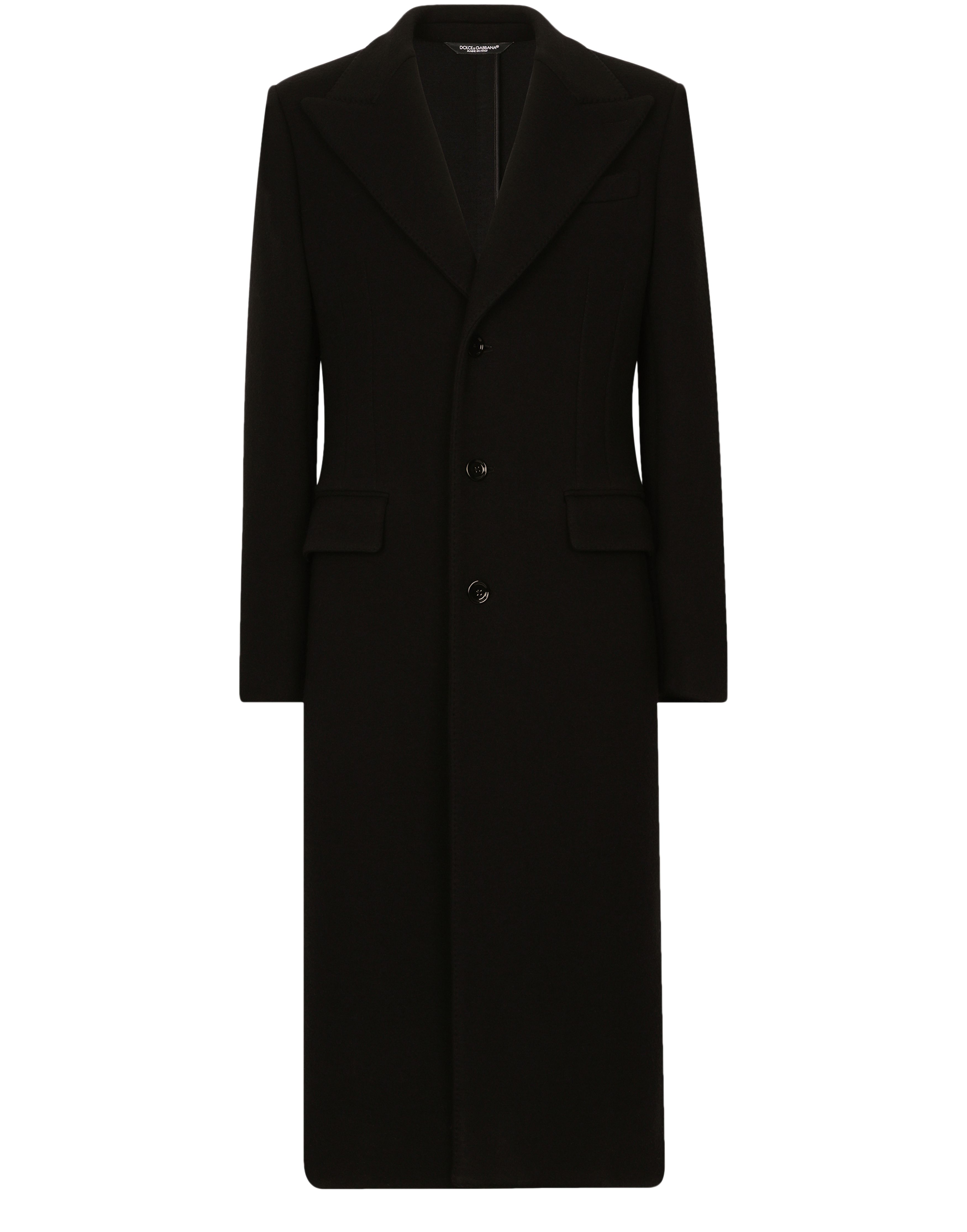 Dolce & Gabbana Single-Breasted Technical Wool Coat