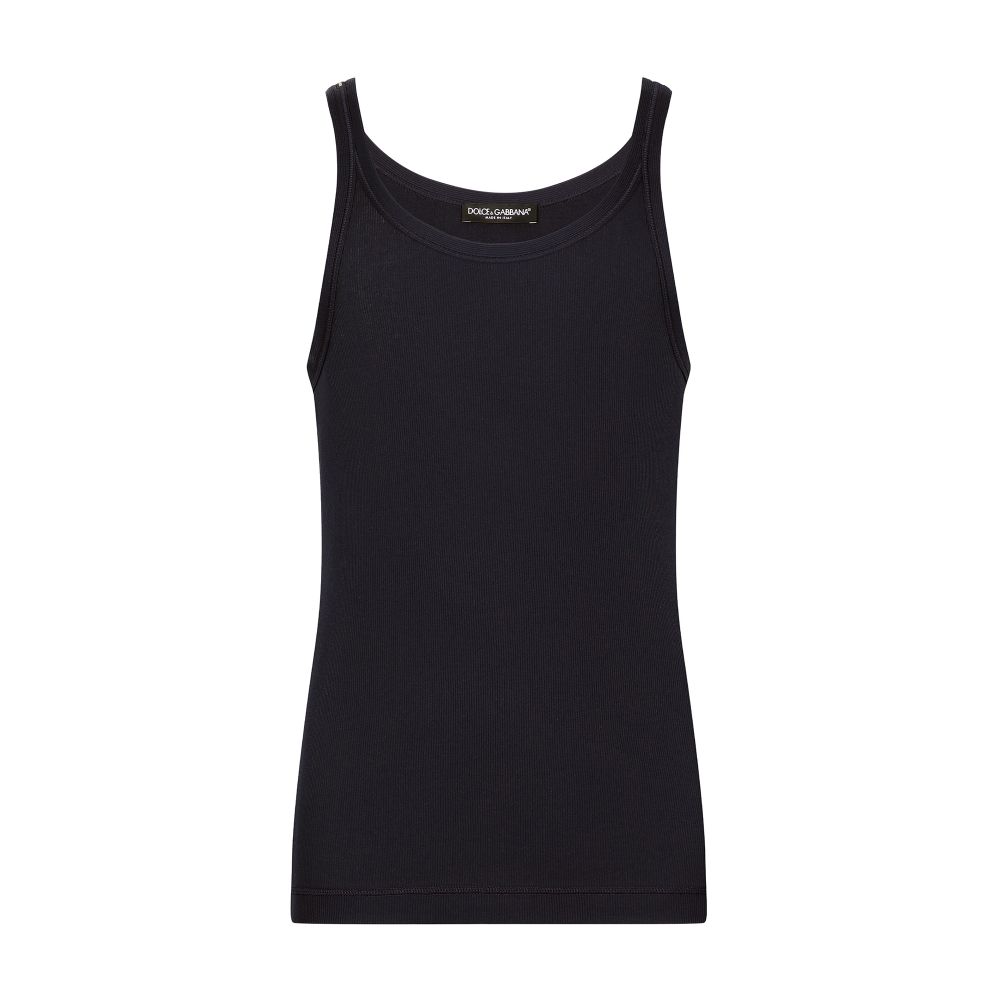 Dolce & Gabbana Slim-fit fine-rib singlet