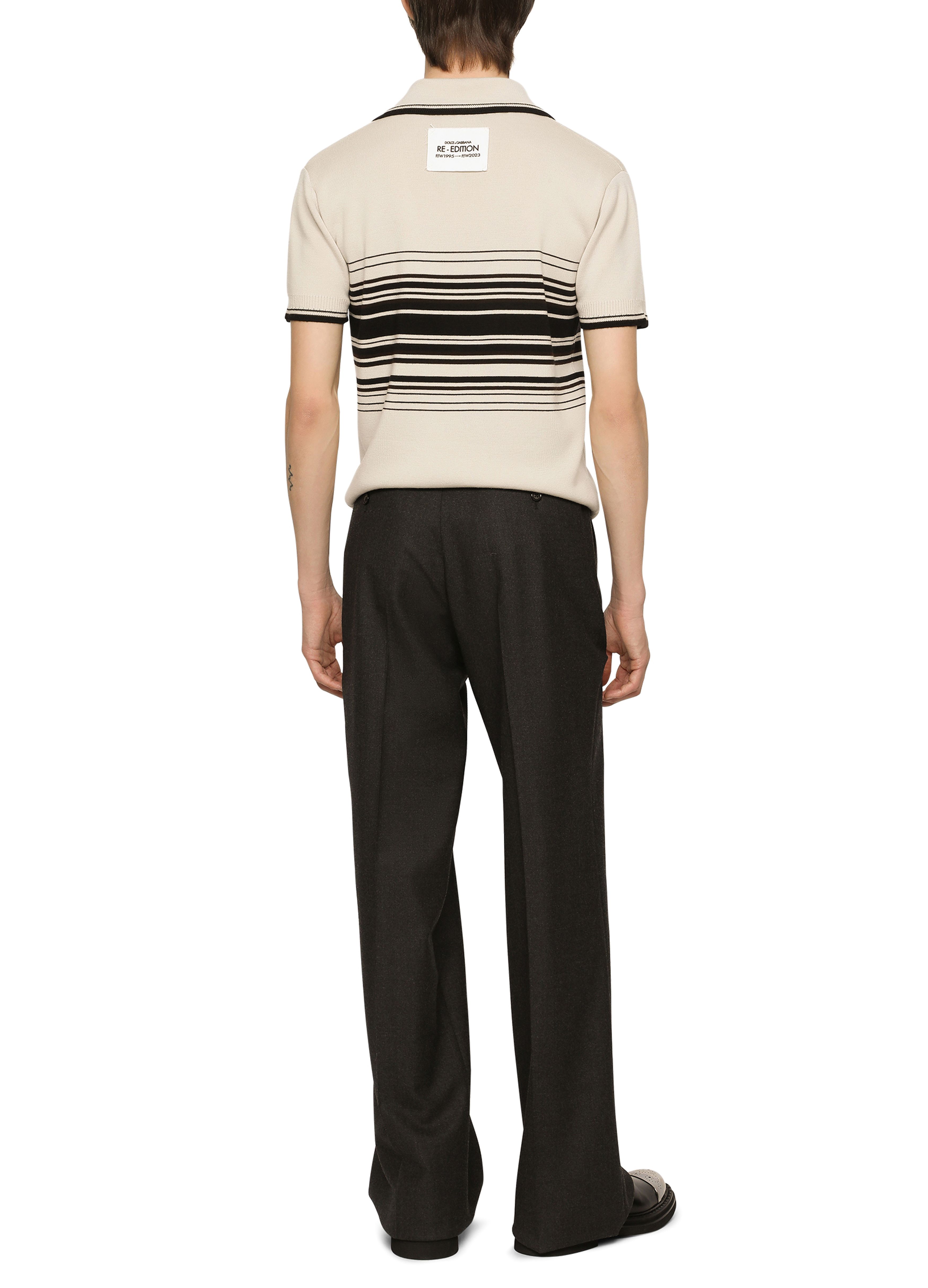 Dolce & Gabbana Stretch flannel straight-leg pants