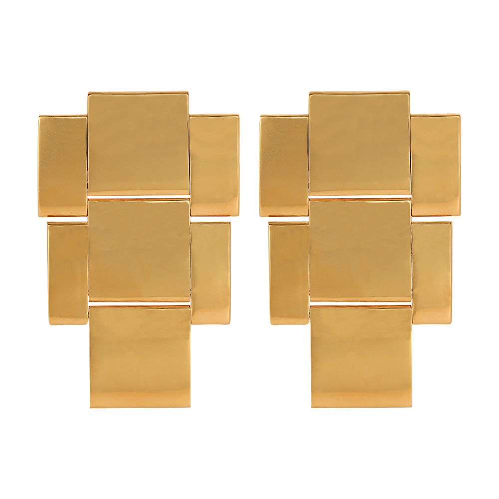 Balmain Brass maxi chain earrings