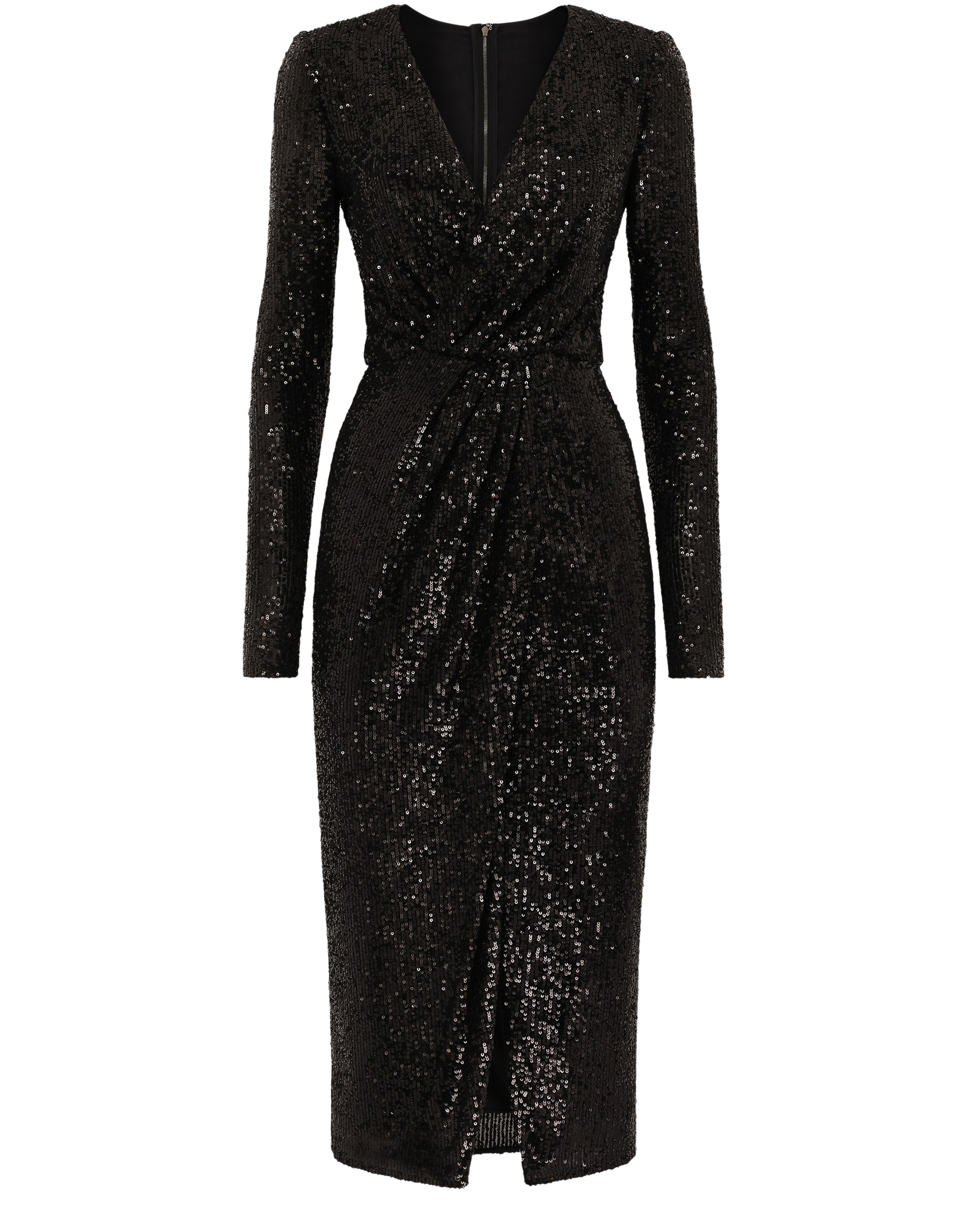 Dolce & Gabbana Micro-sequined calf-length dress