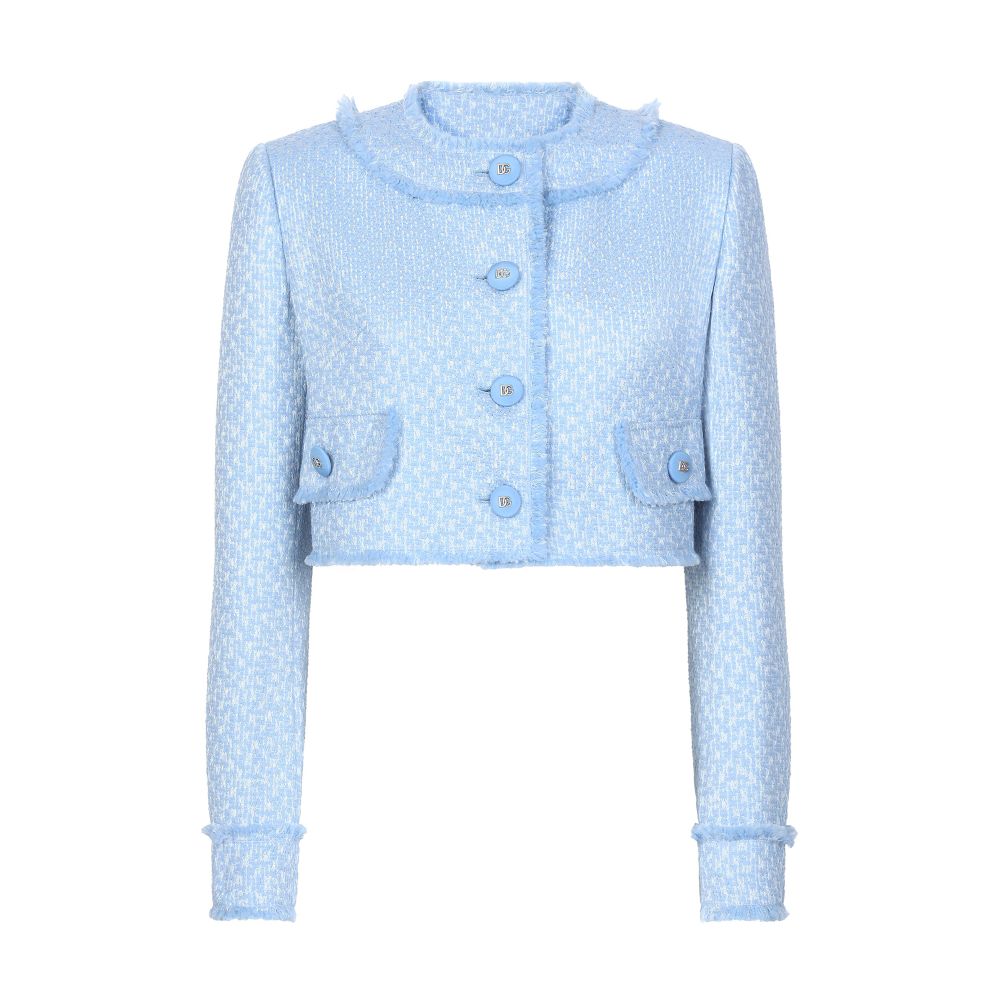 Dolce & Gabbana Short raschel tweed jacket