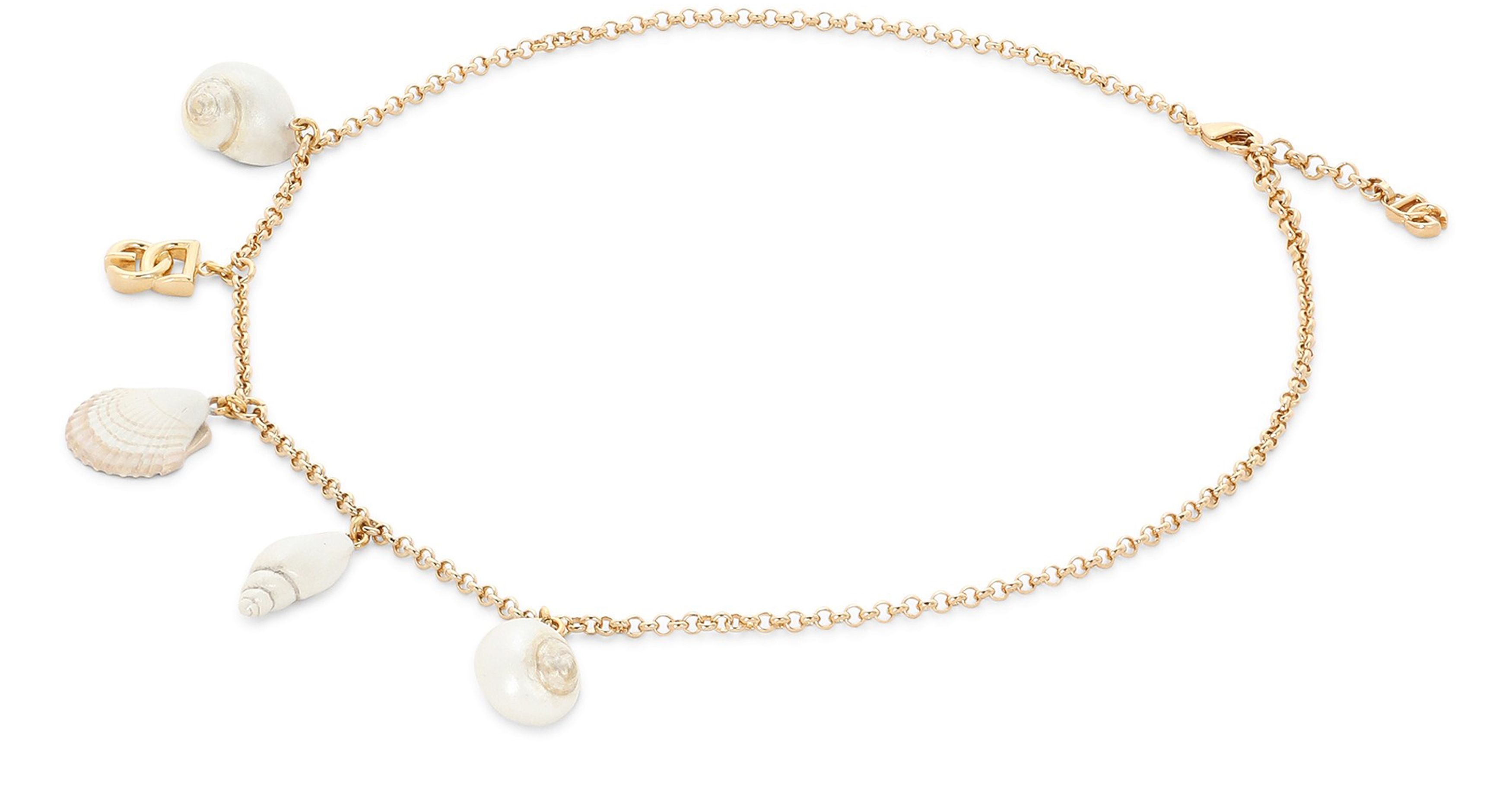 Dolce & Gabbana Necklace with DG logo and shells