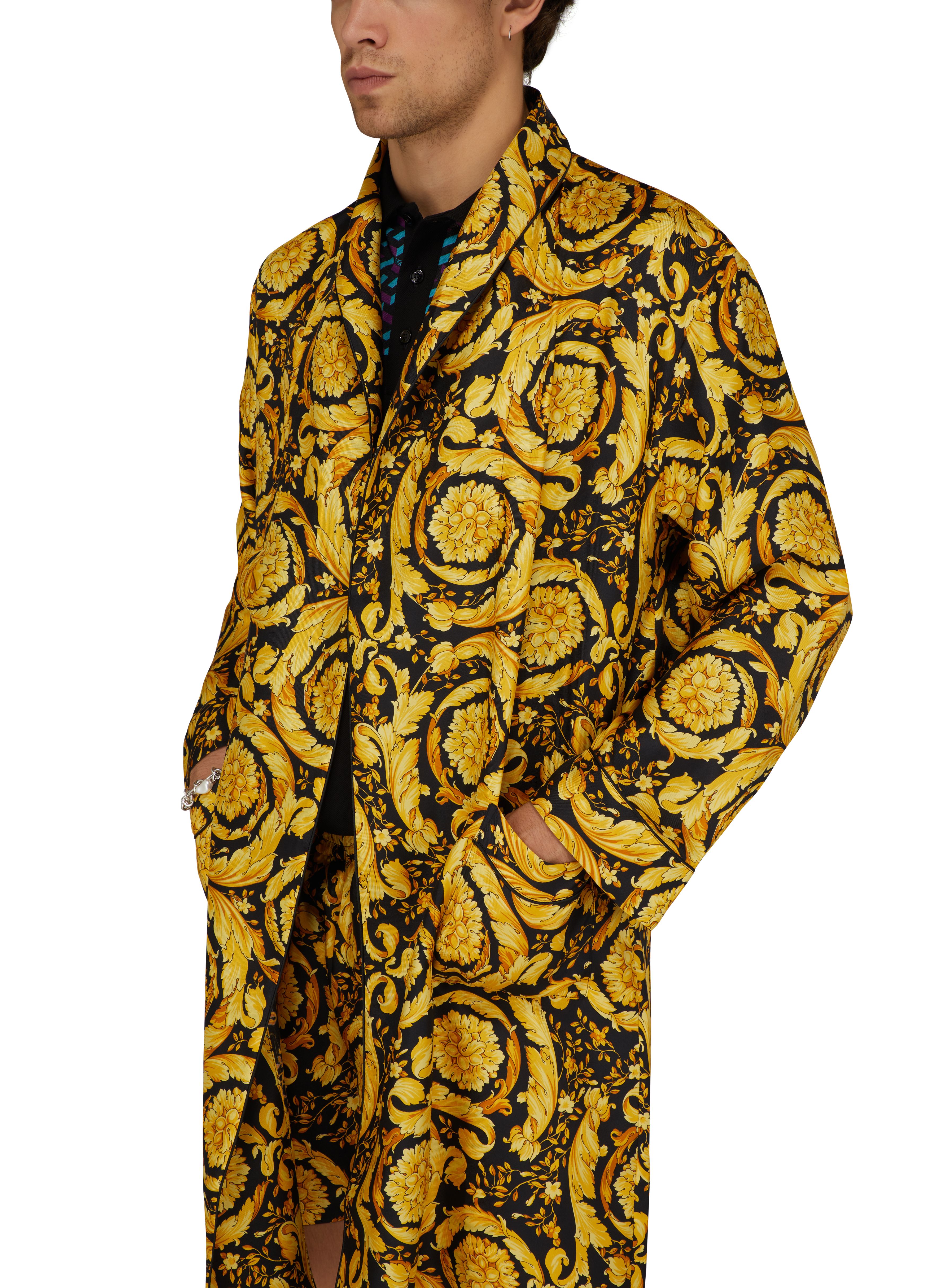 Versace Baroque silk robe