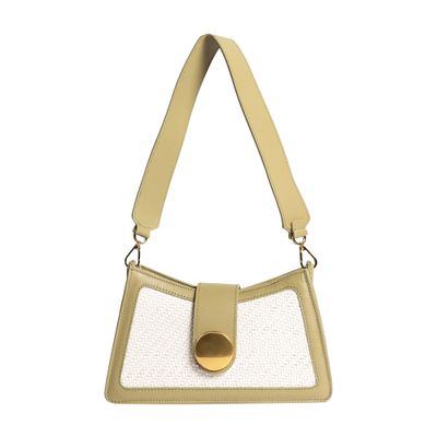 Elleme Buckle shoulder woven leather bag