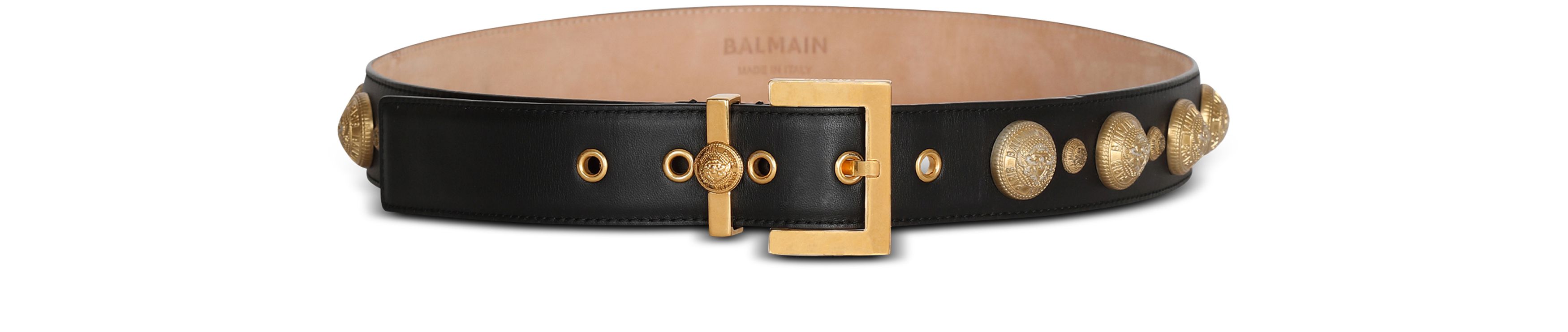 Balmain Coin" belt in leather