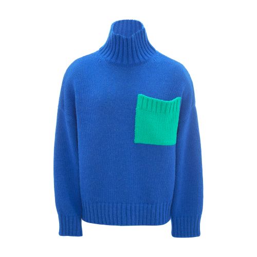  Patch Pocket Turtleneck Jumper