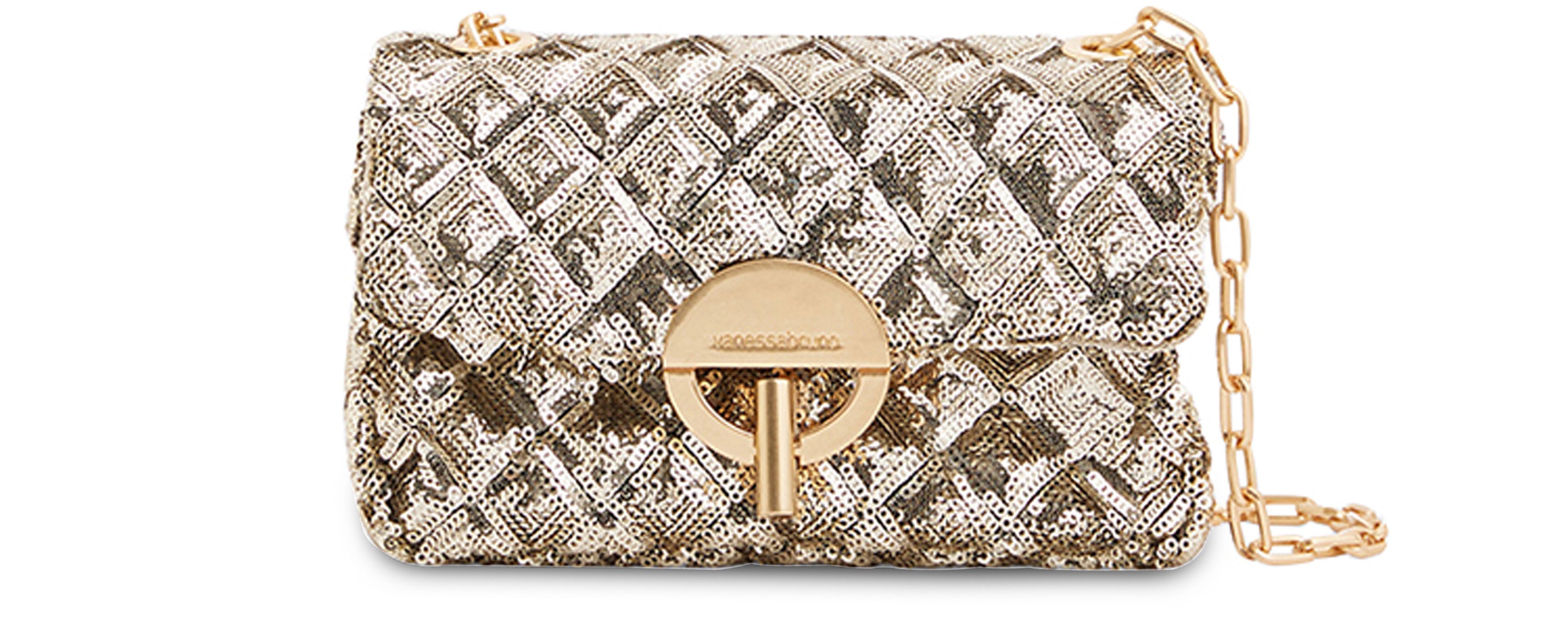  Sequinned nano Moon bag