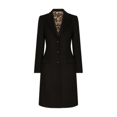 Dolce & Gabbana Single-breasted wool and cashmere coat