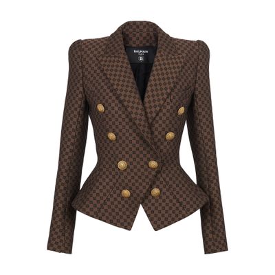 Balmain Mini Monogram Jacquard Jacket