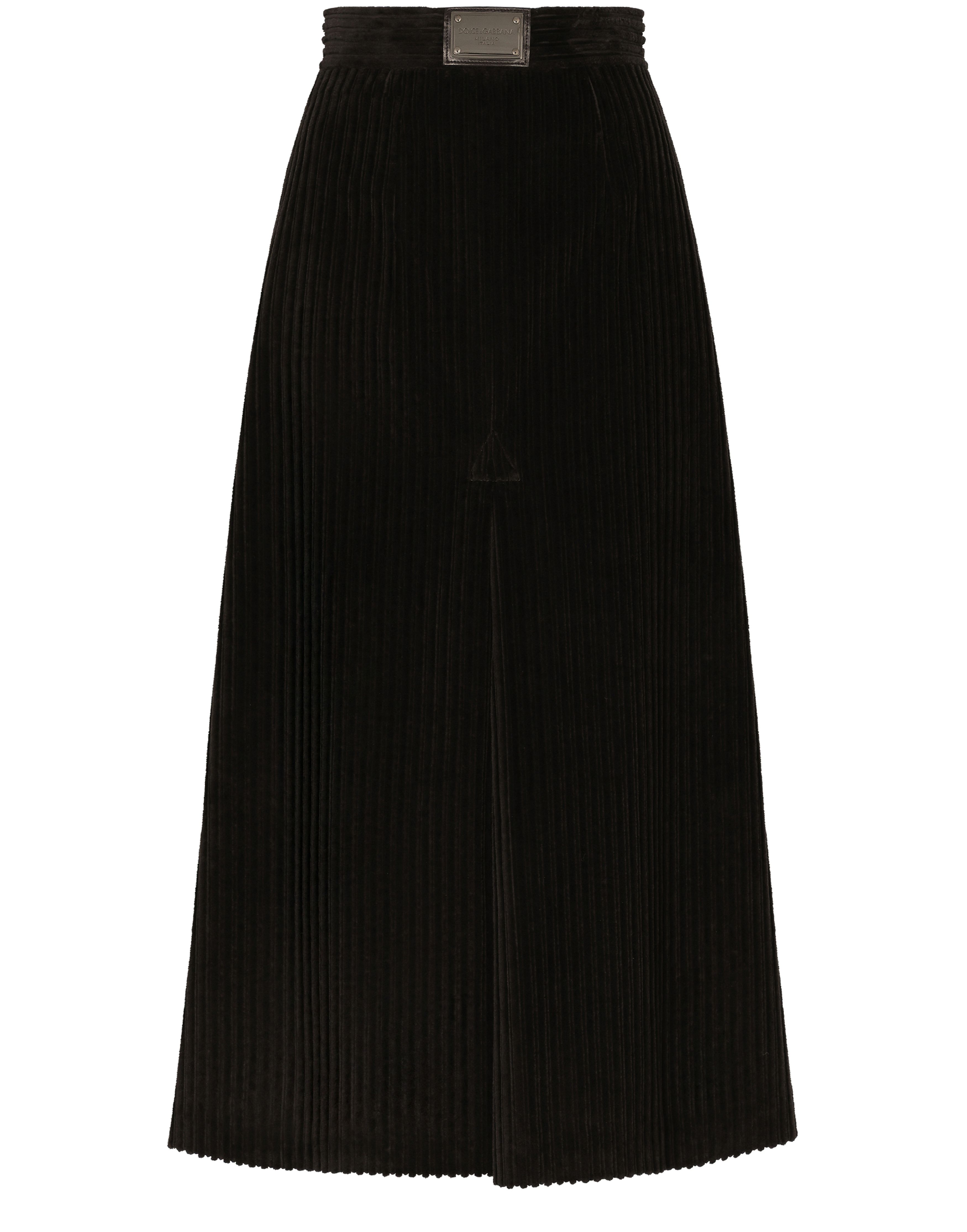 Dolce & Gabbana Long corduroy A-line skirt