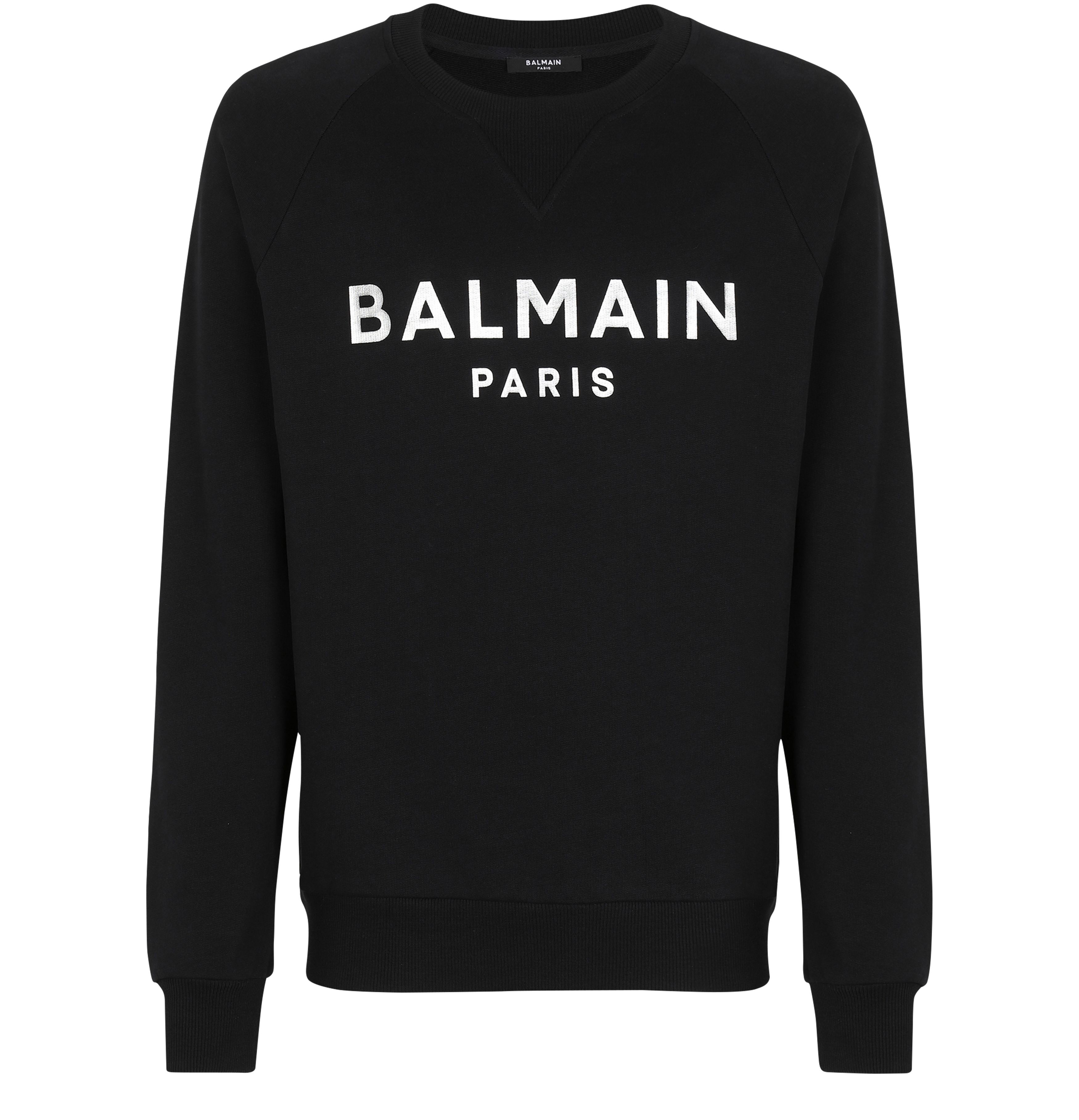 Balmain Balmain metallic logo printed sweatshirt