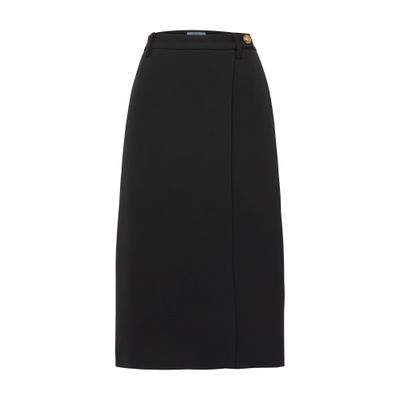 Prada Knee-length skirt in cavalry twill