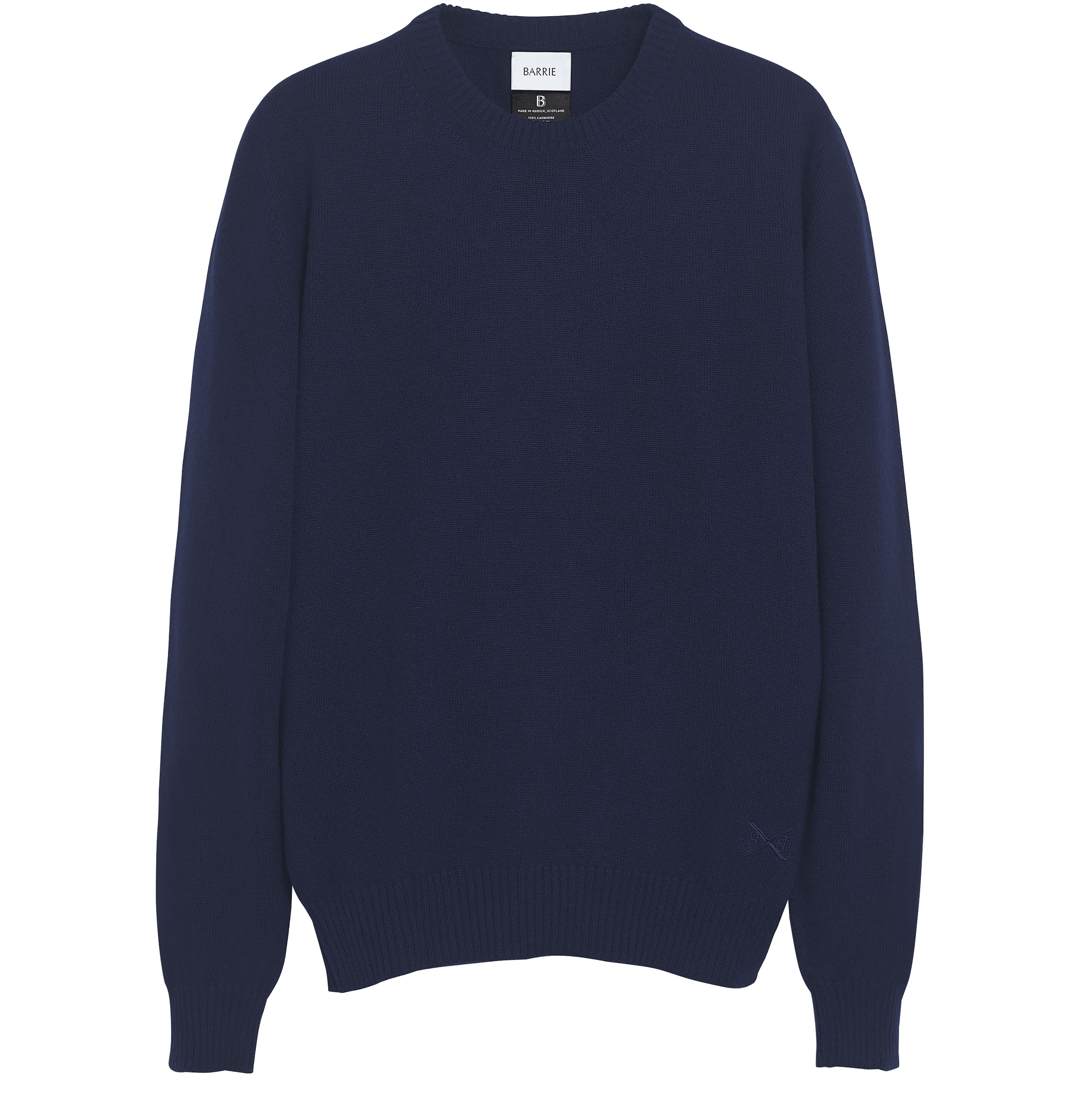 Barrie B Label round-neck cashmere jumper