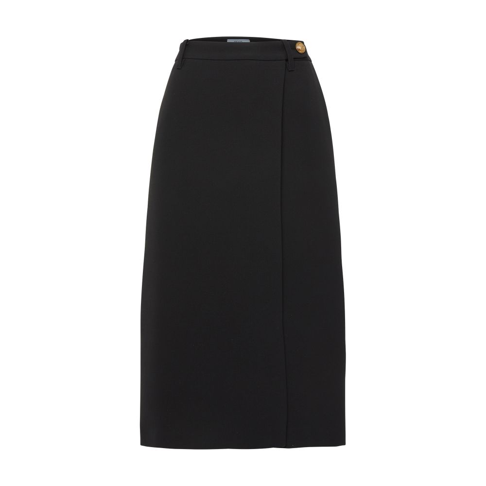 Prada Knee-length skirt in cavalry twill