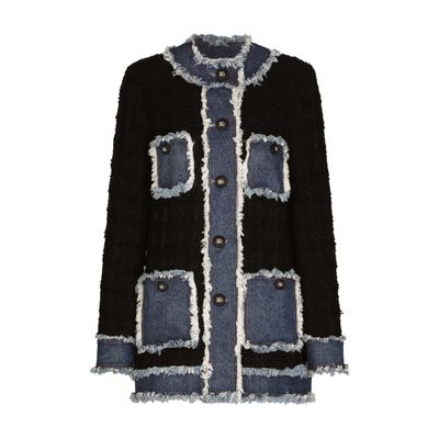 Dolce & Gabbana Tweed and denim jacket