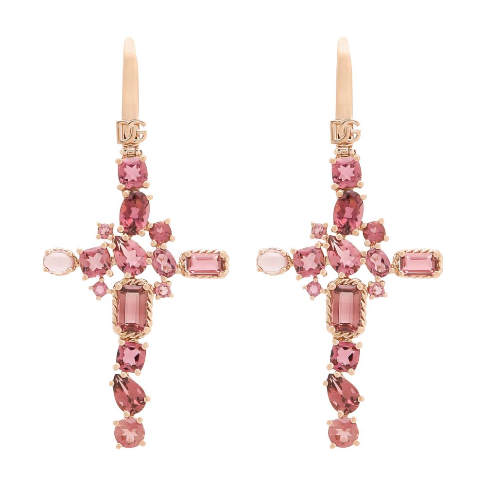 Dolce & Gabbana Anna earrings in red gold 18kt