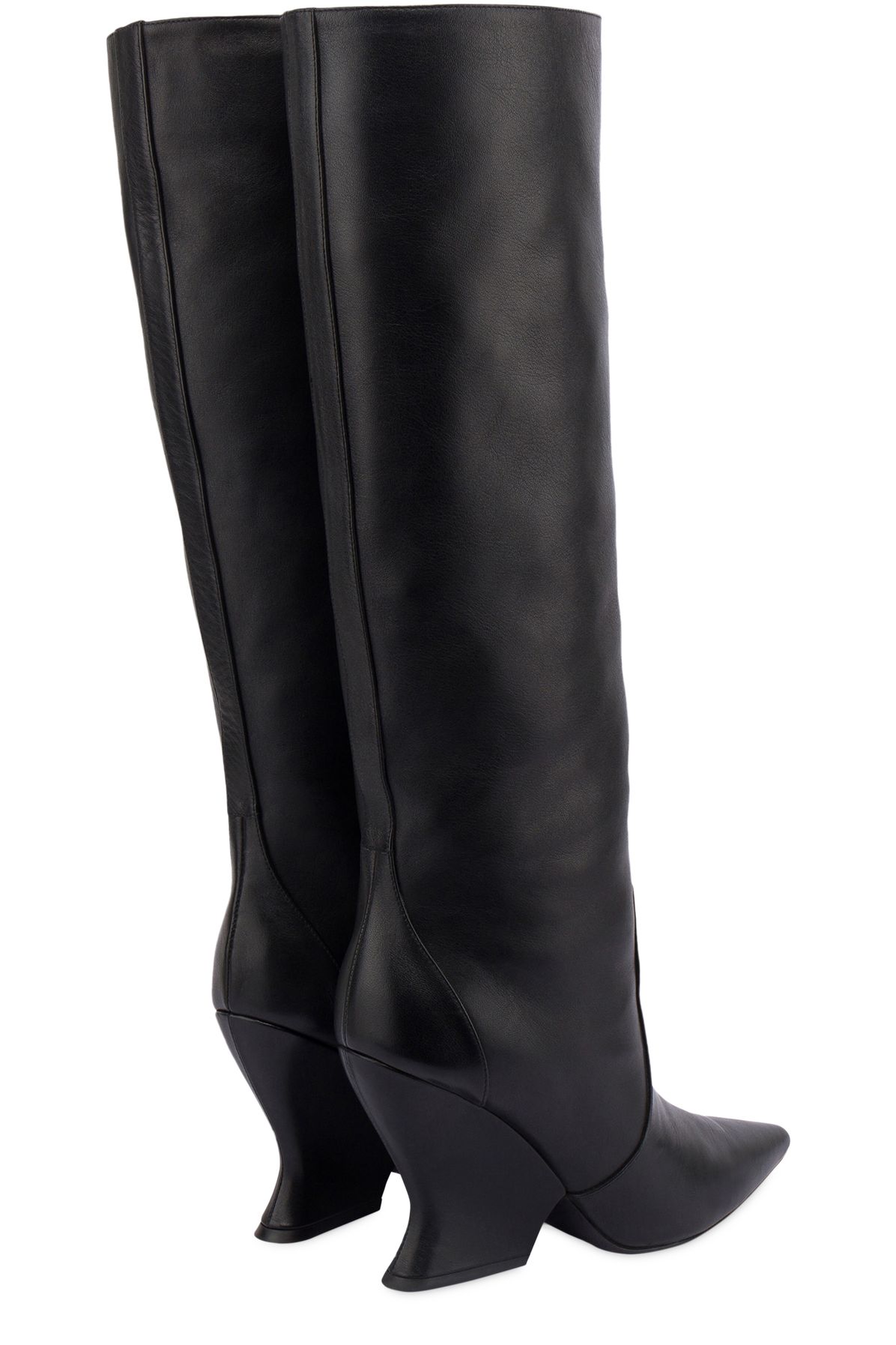 Alberta Ferretti Walking calf leather boots