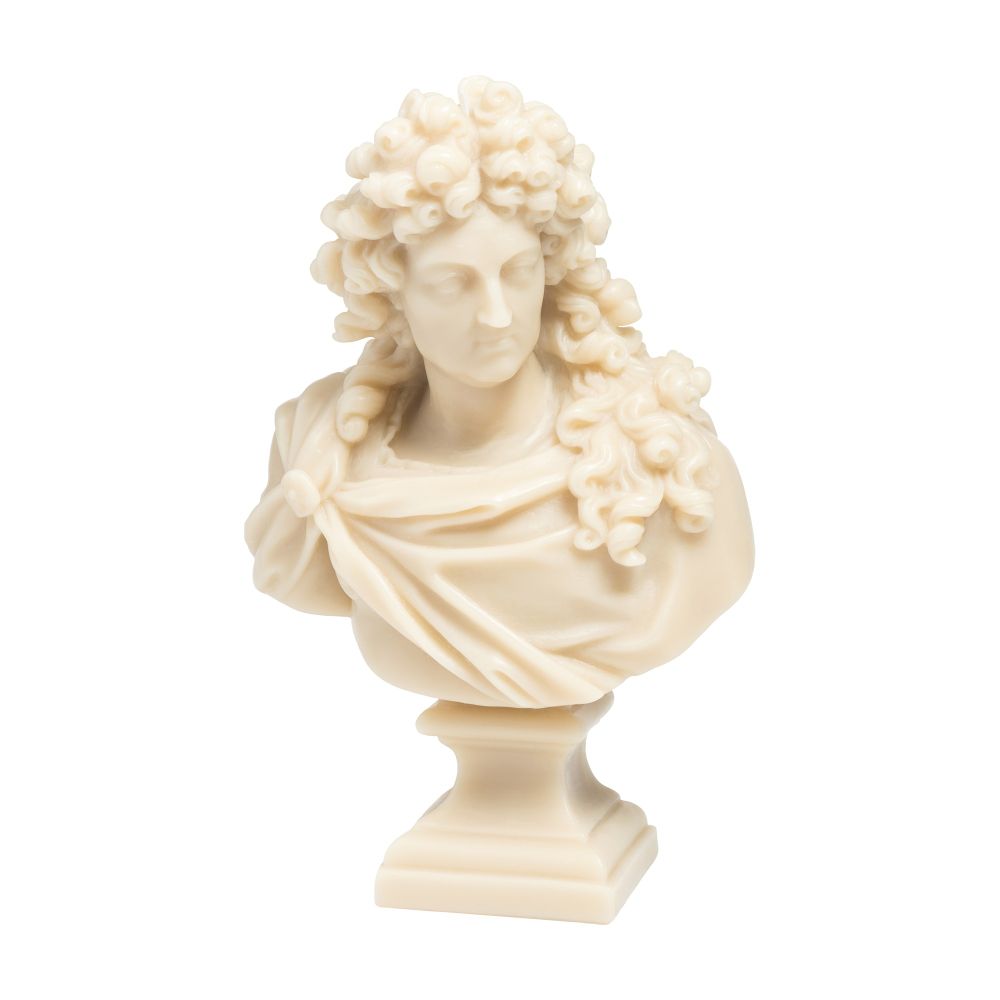 Trudon wax bust Louis XIV-stone