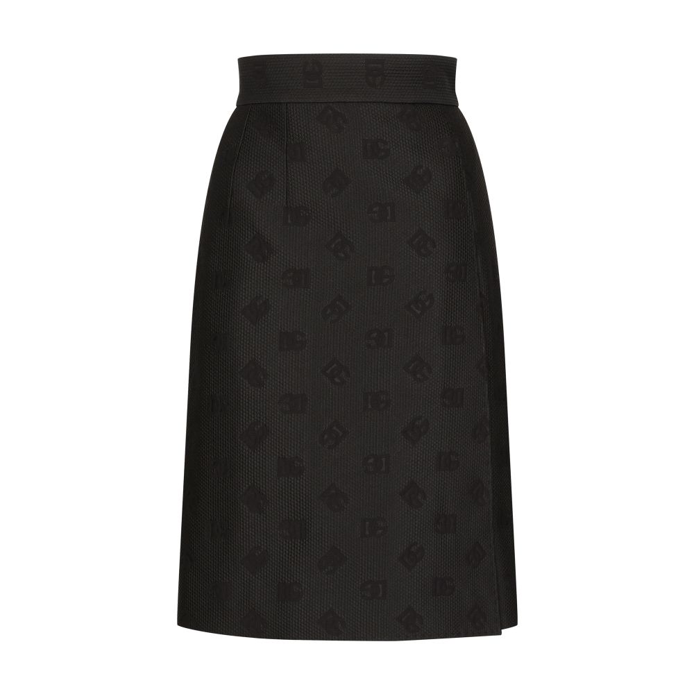 Dolce & Gabbana Quilted jacquard midi skirt