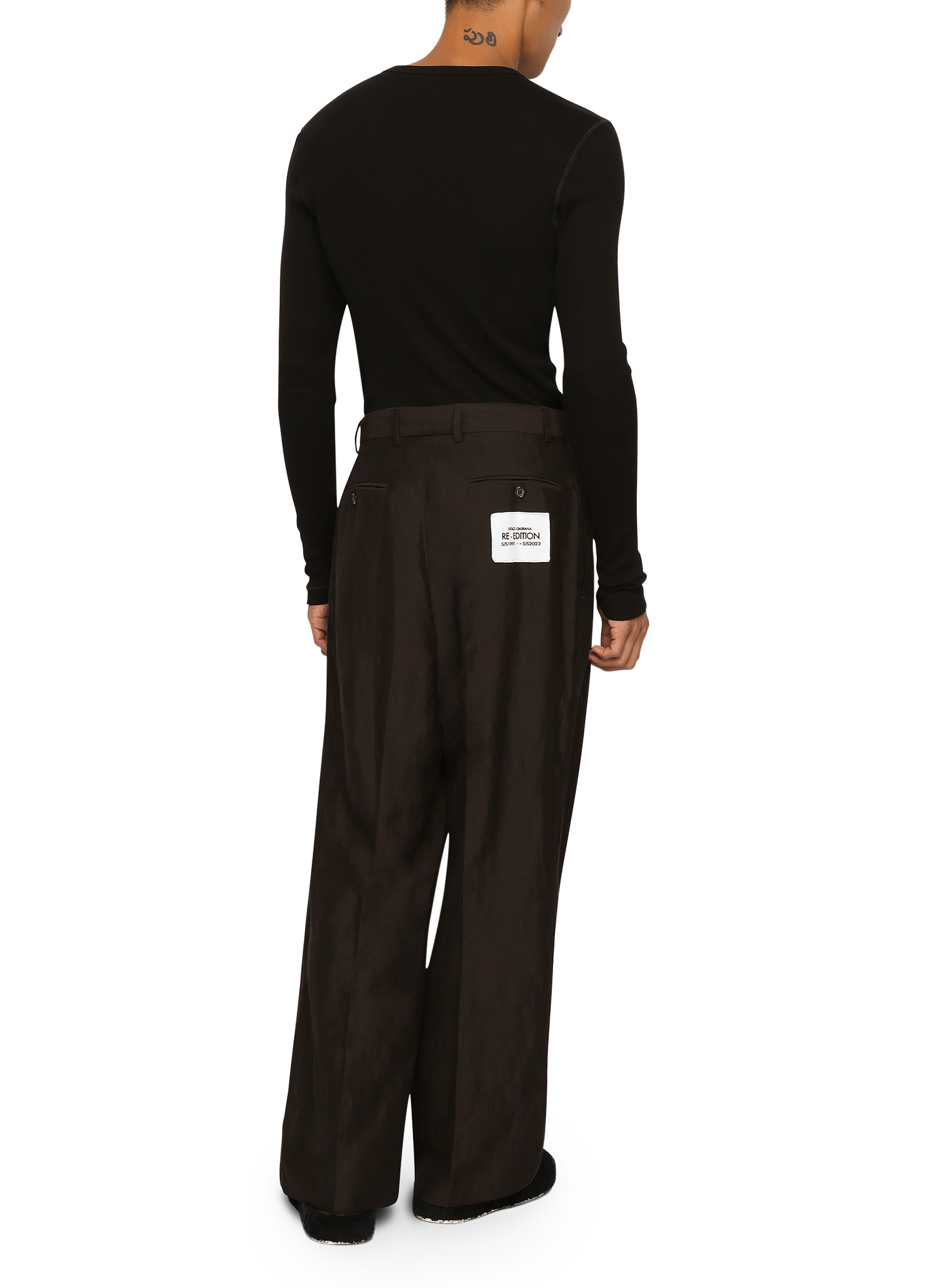 Dolce & Gabbana Tailored viscose and linen pants