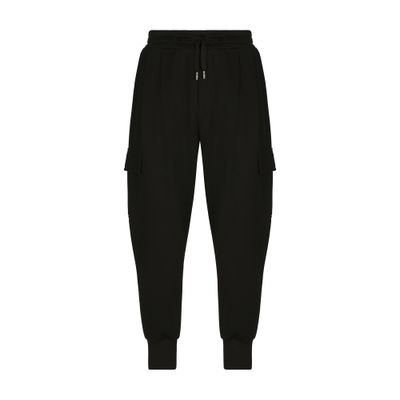 Dolce & Gabbana Jersey cargo pants with logo