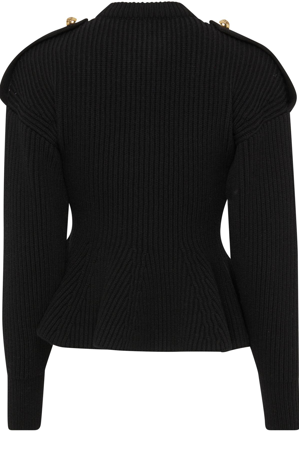 Alexander McQueen Short military knitted jacket