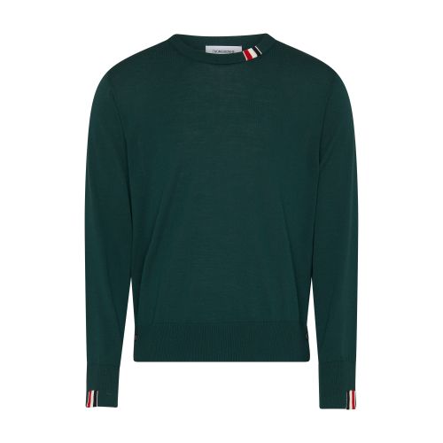 Thom Browne Crew neck pullover in merino wool