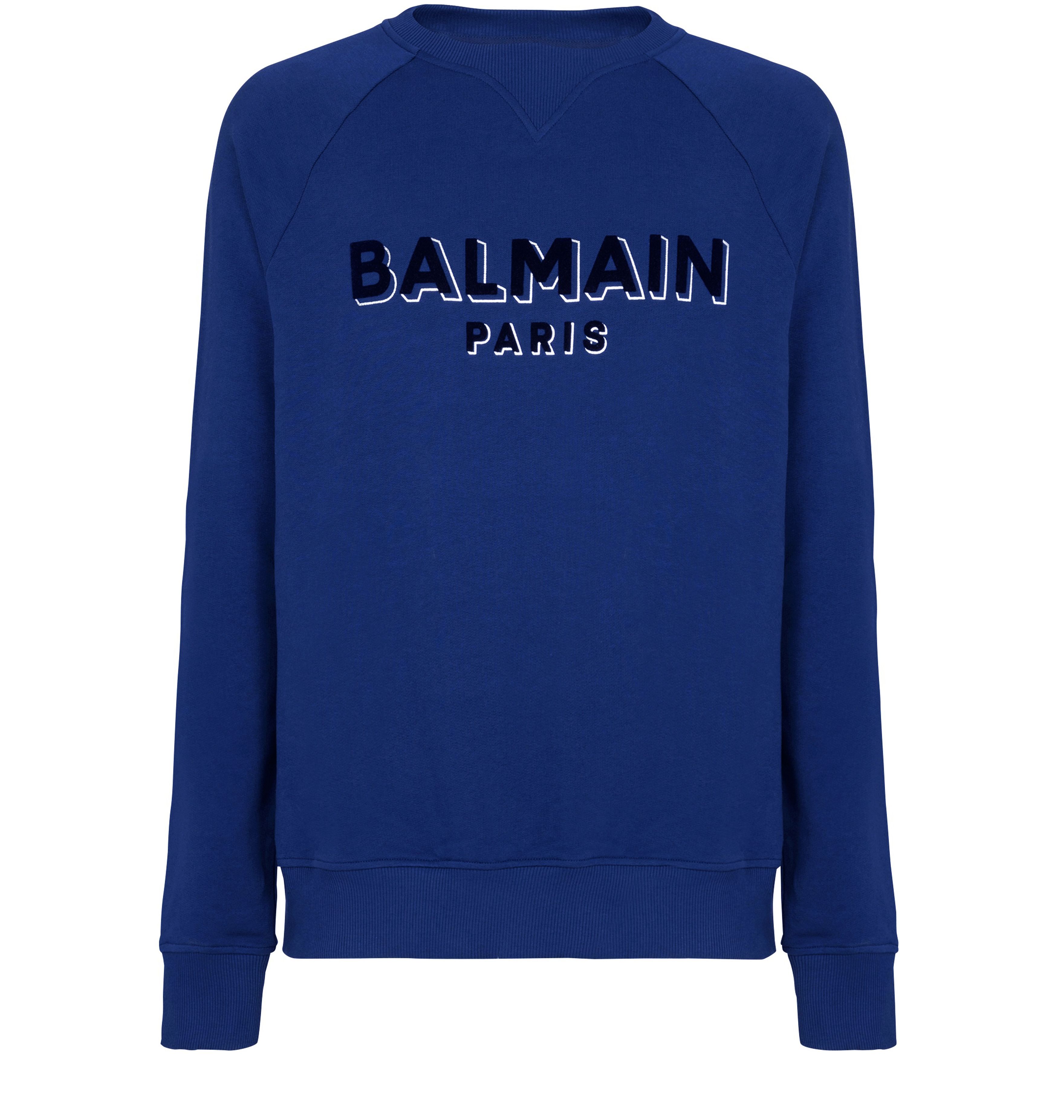 Balmain Metallic flocked Balmain sweatshirt