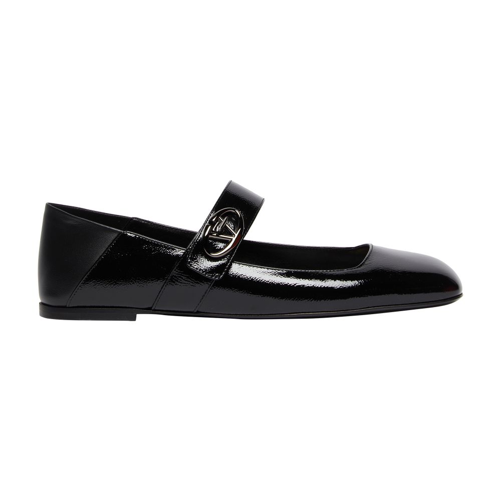 VALENTINO GARAVANI Vlogo Locker ballet flats