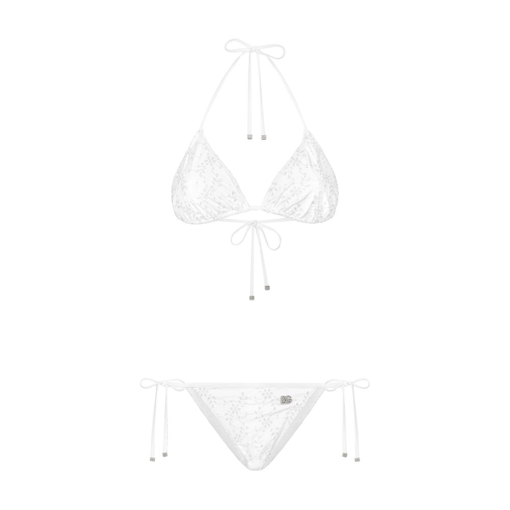 Dolce & Gabbana Broderie anglaise triangle bikini