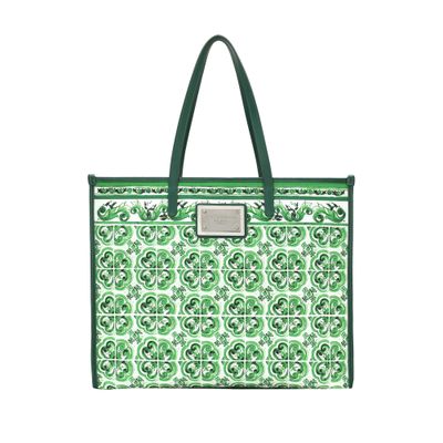 Dolce & Gabbana Large shopper majolica print