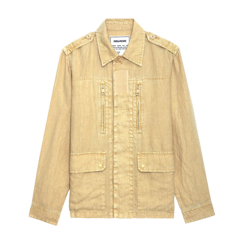 Zadig & Voltaire Kid Peace & Love Linen Jacket