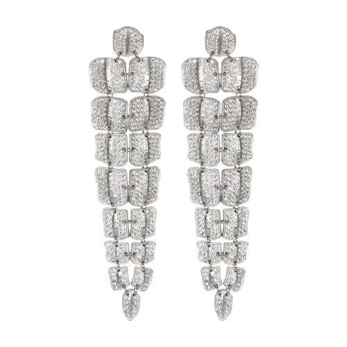 Balmain Crocodile Crystal Earrings