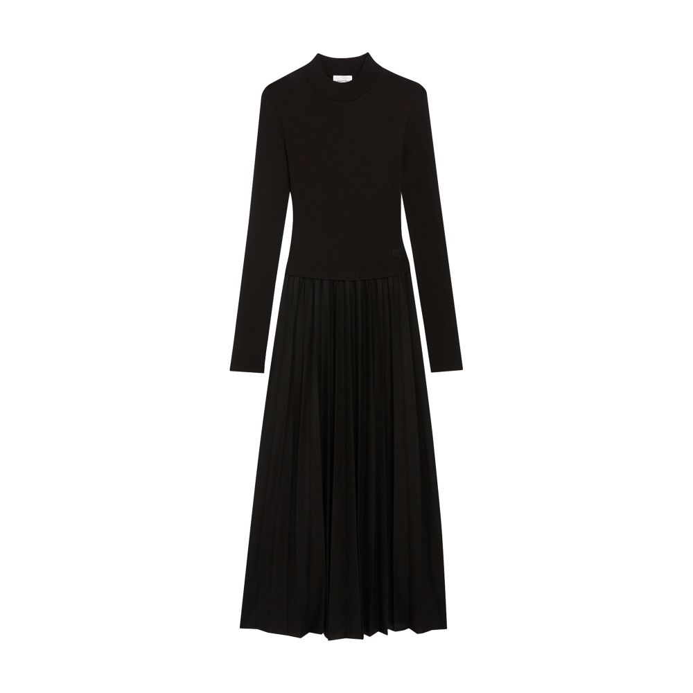  Twist pleated knitted dress