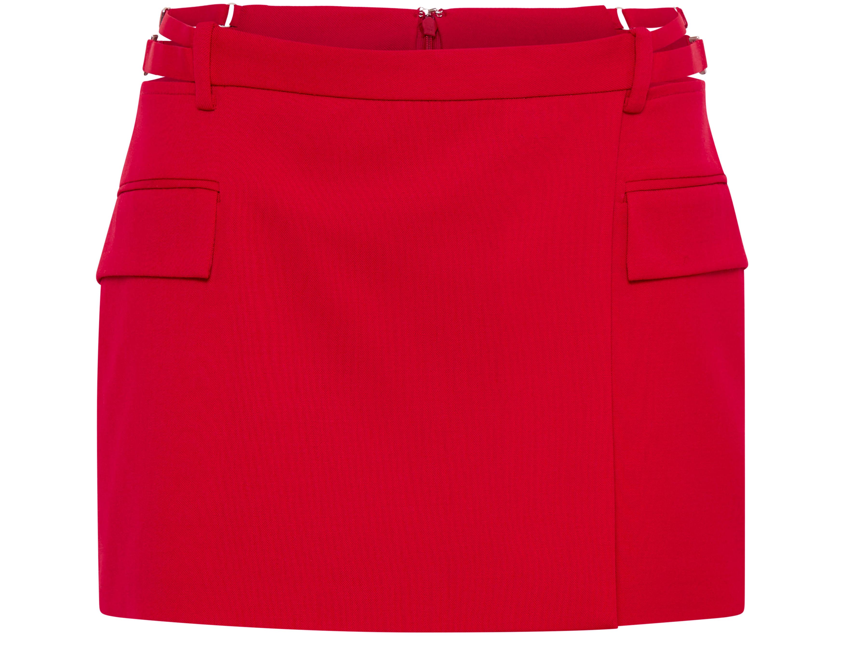 Dion Lee Lingerie wool mini skirt
