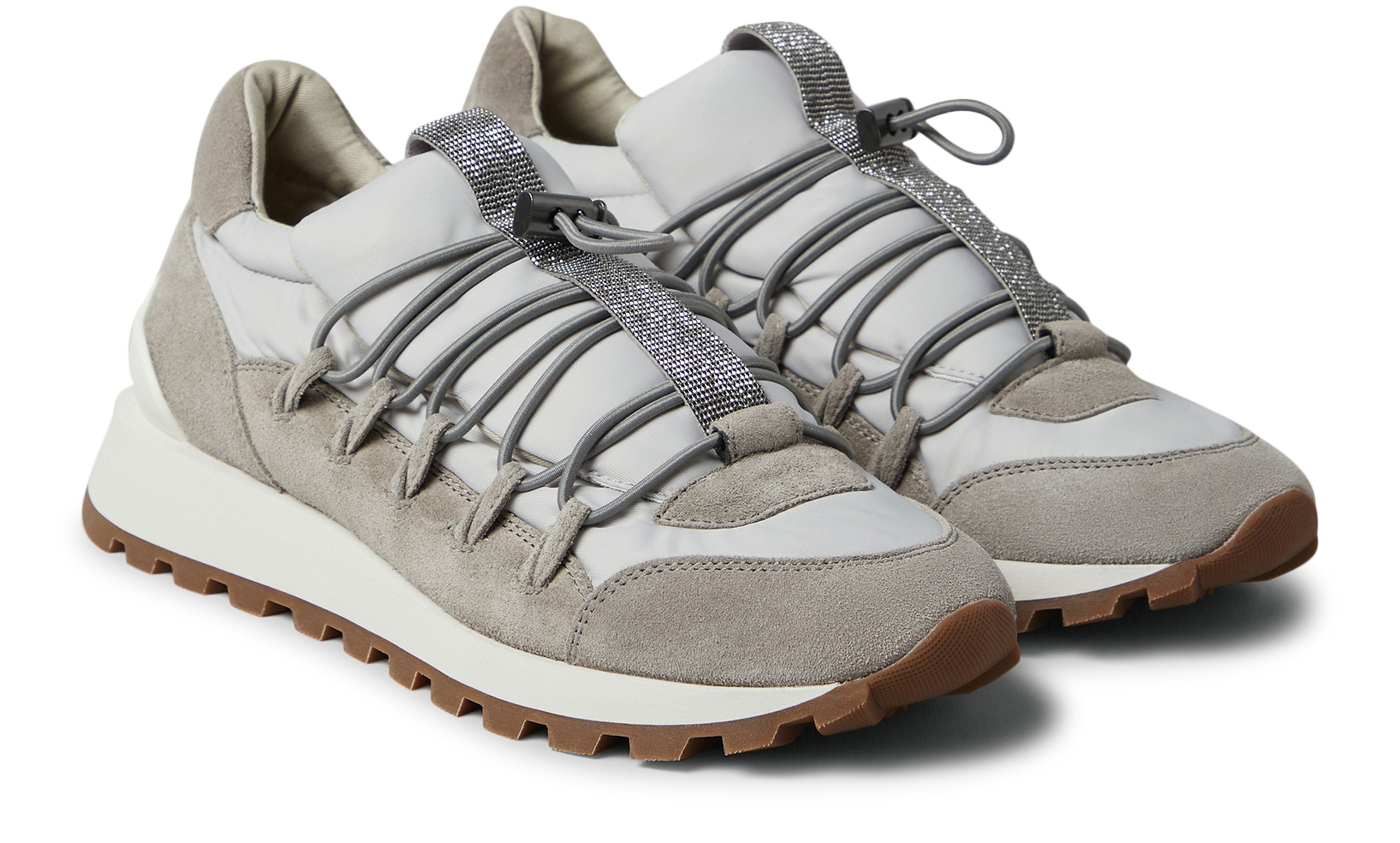 Brunello Cucinelli Suede running shoes