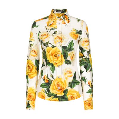 Dolce & Gabbana Long-sleeved cotton shirt