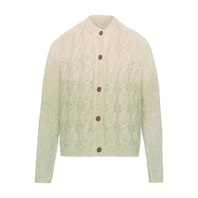 Maison Margiela Faded mohair cardigan