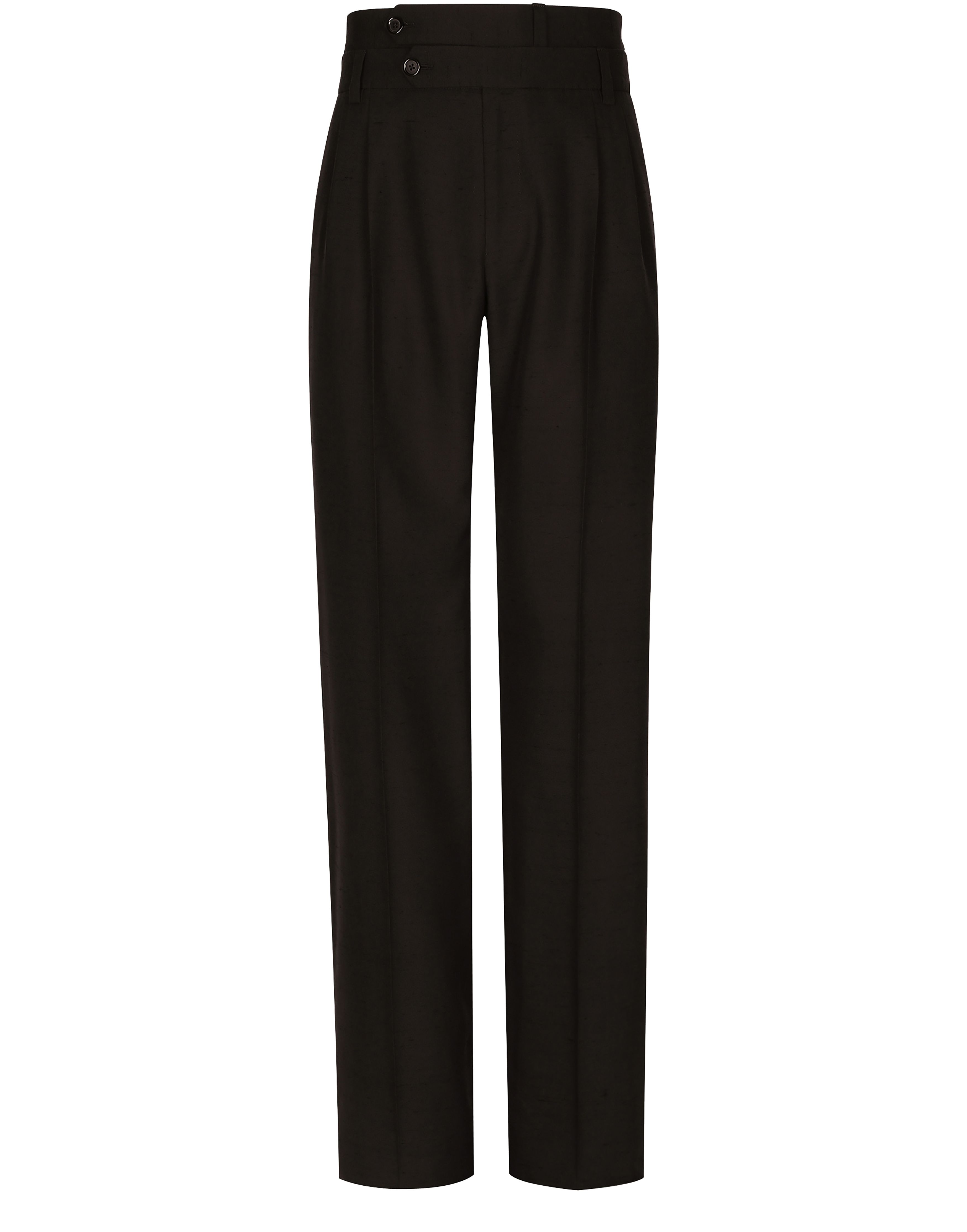 Dolce & Gabbana Tailored shantung silk and cotton pants