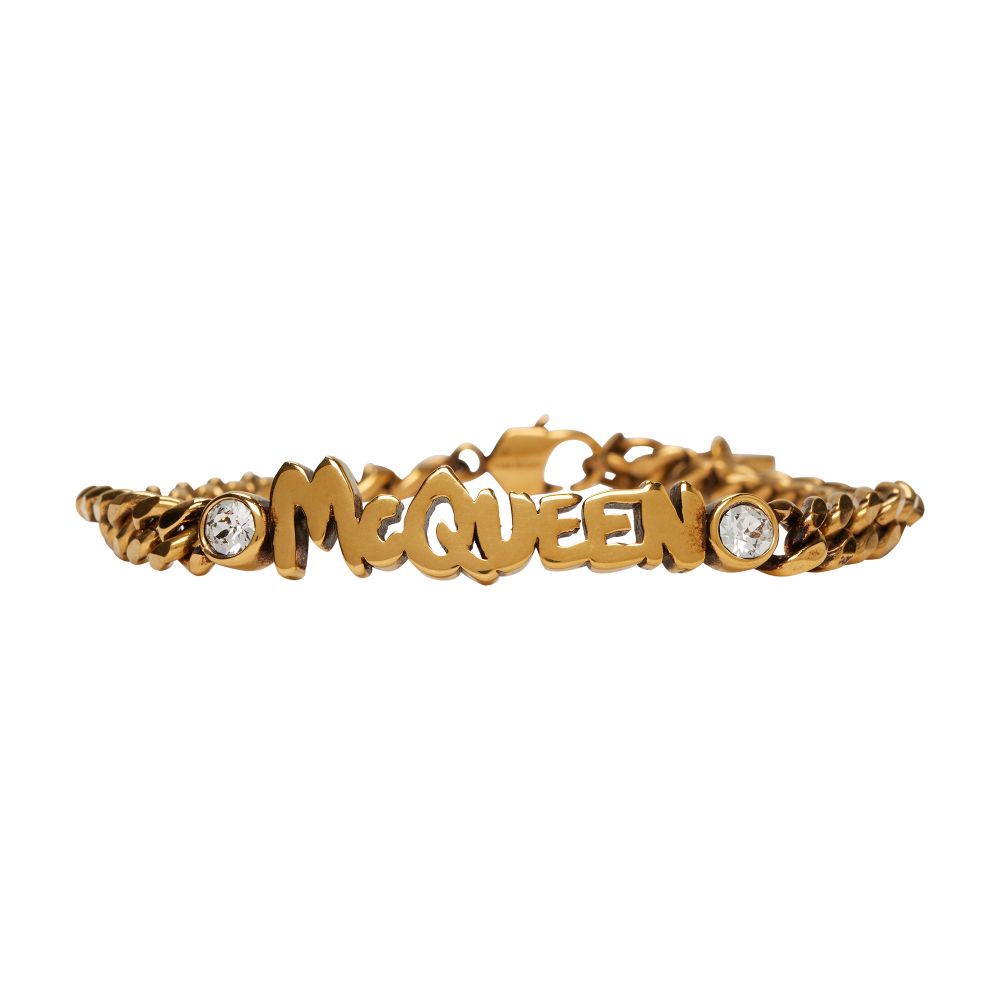 Alexander McQueen Graffiti chain bracelet