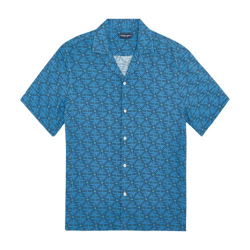 Frescobol Carioca Monogram Roberto Linen Shirt