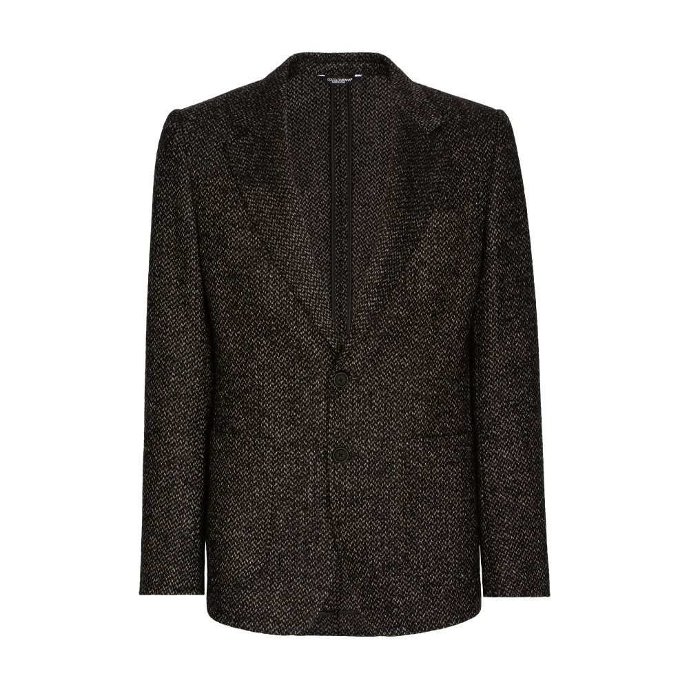 Dolce & Gabbana Stretch alpaca and wool tweed single-breasted jacket