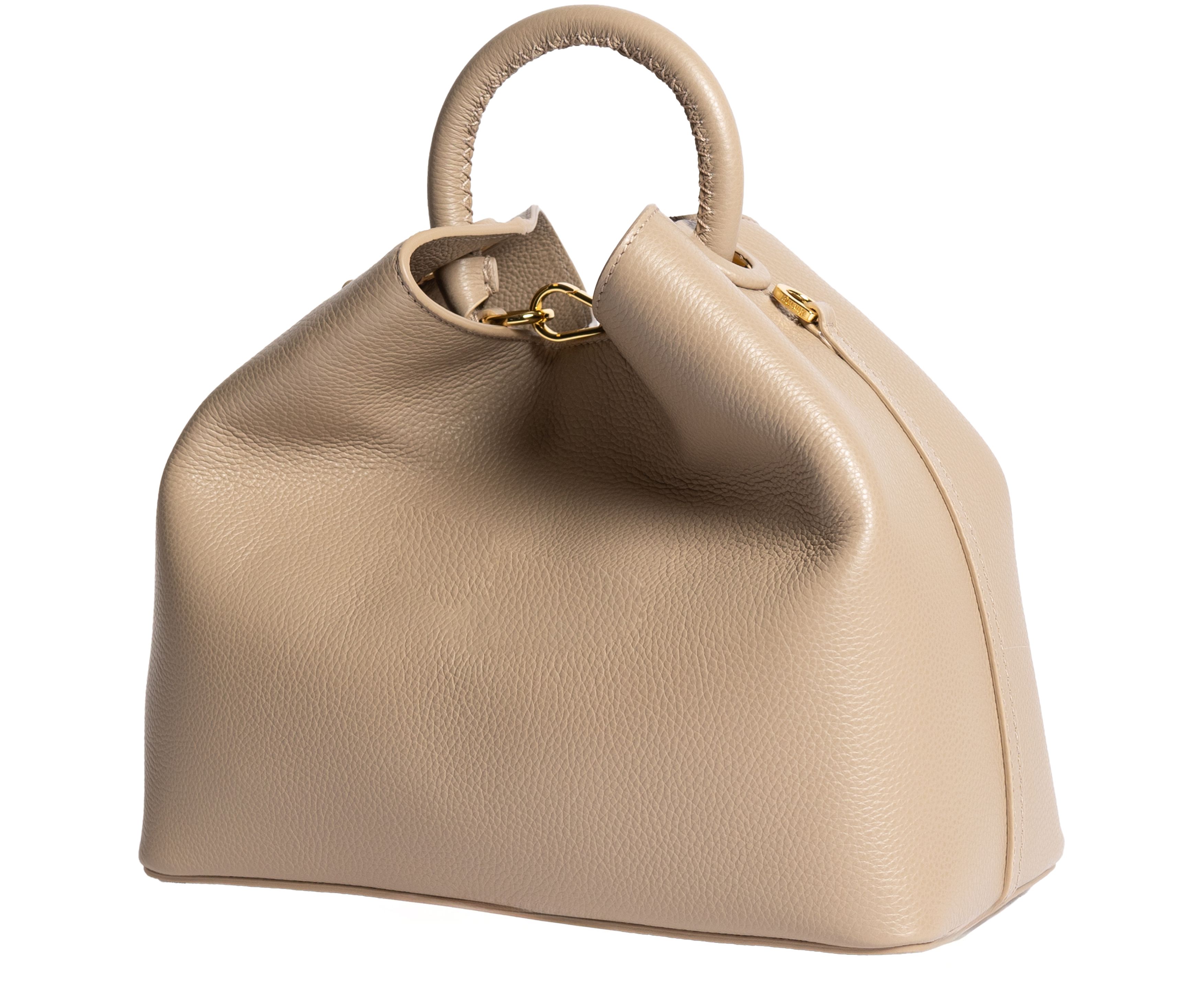 Elleme Raisin large pebbled leather bag