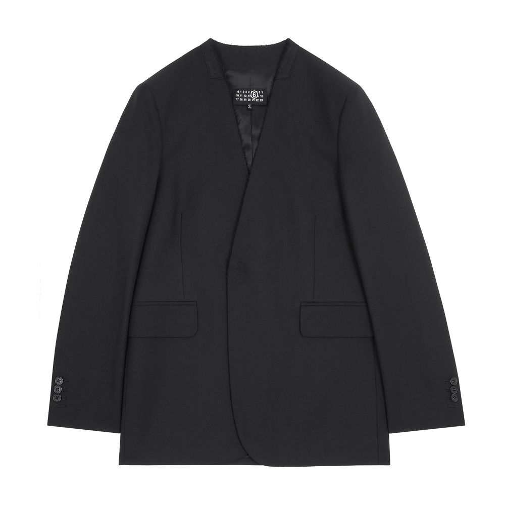 MM6 Maison Margiela Collarless padded suit jacket