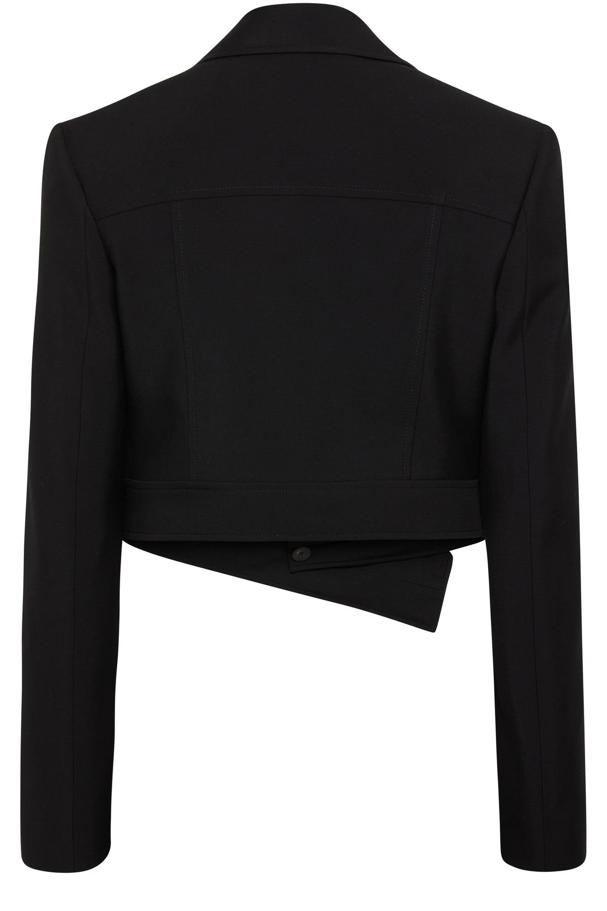 Alexander McQueen Asymmetric Military Cropped Jacket