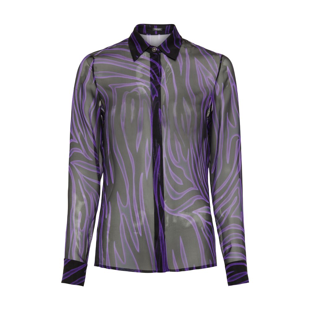 Versace Zebra silk shirt