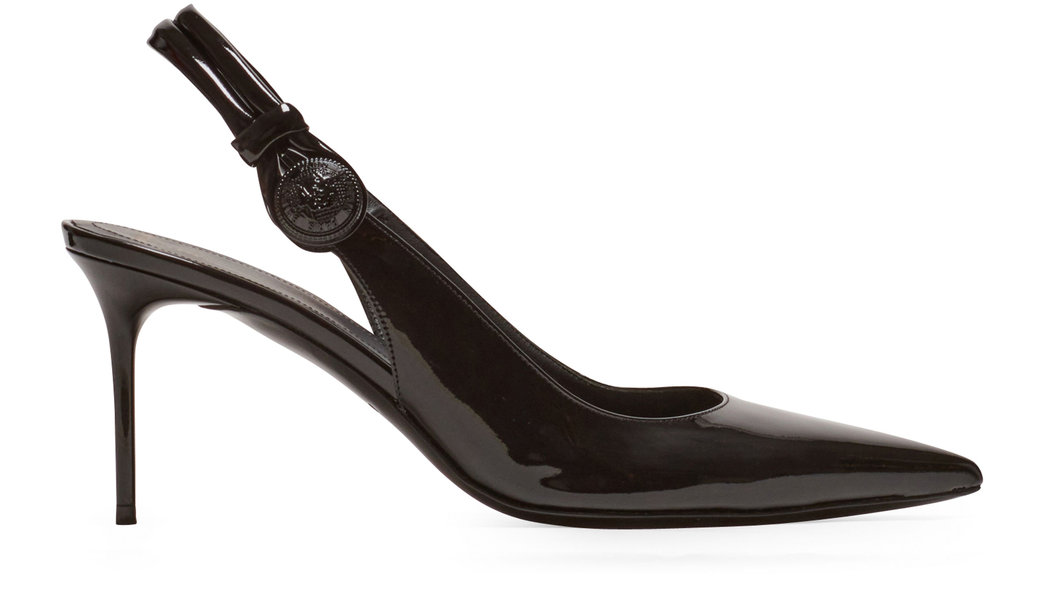 Balmain Alma Patent Leather Slingbacks