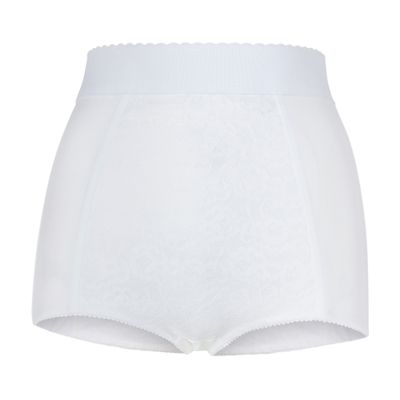 Dolce & Gabbana High-waisted shaper panties in jacquard and satin